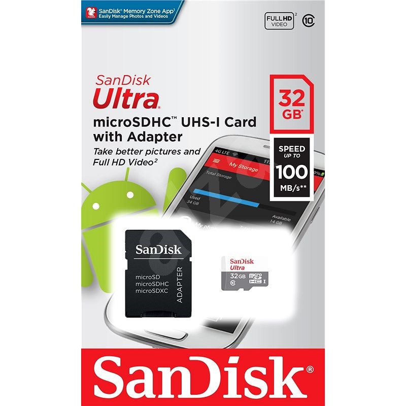 SANDISK MICRO SD WITH ADAPTER 32GB